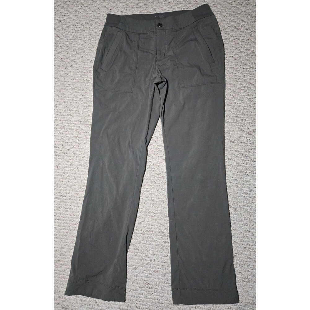 Athleta Trekkie Hike Jogger Pant Women's 6 Petite Olive Green hiking outdoor